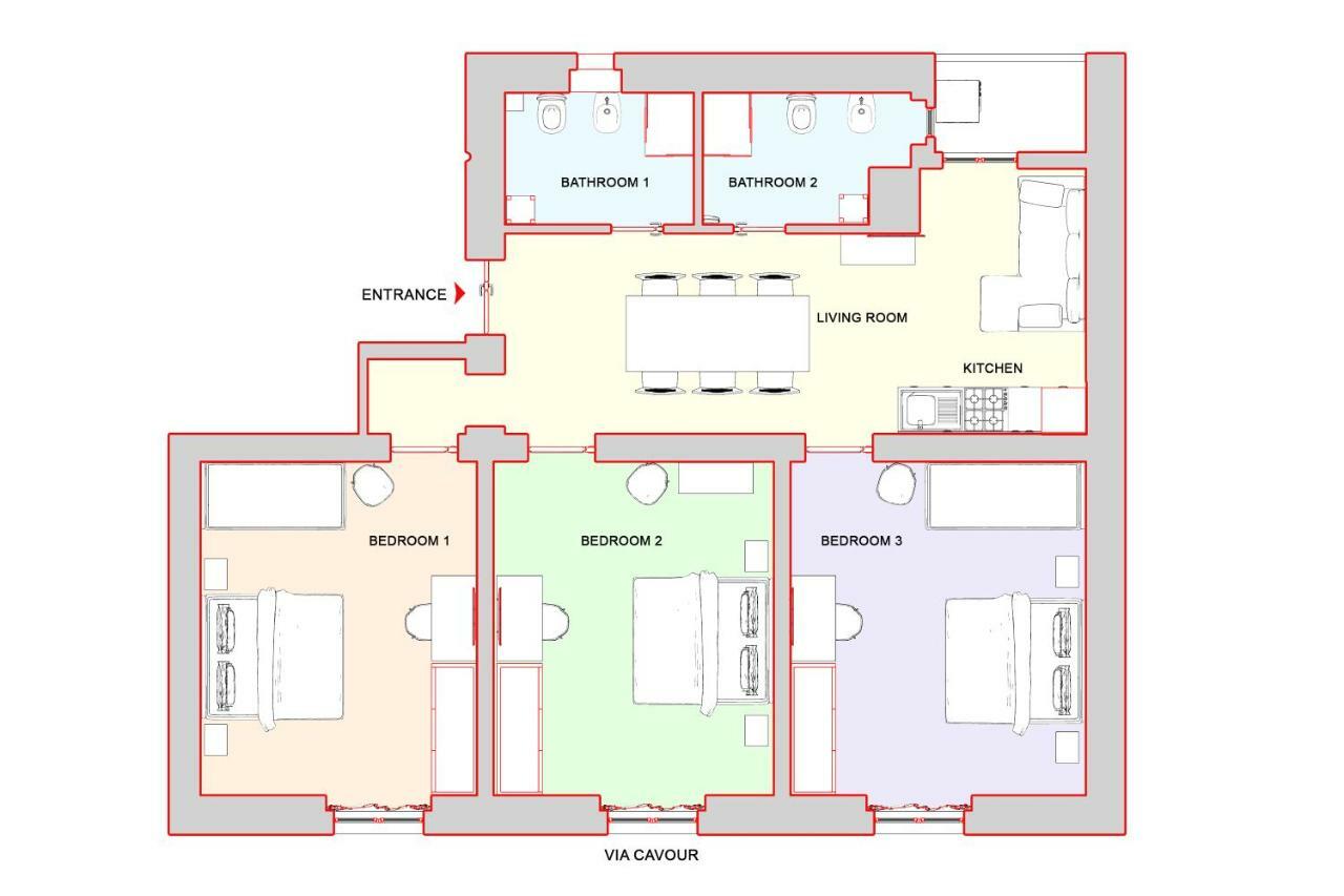 Cozy Apartment Fabia 300 Mt From Colosseum מראה חיצוני תמונה